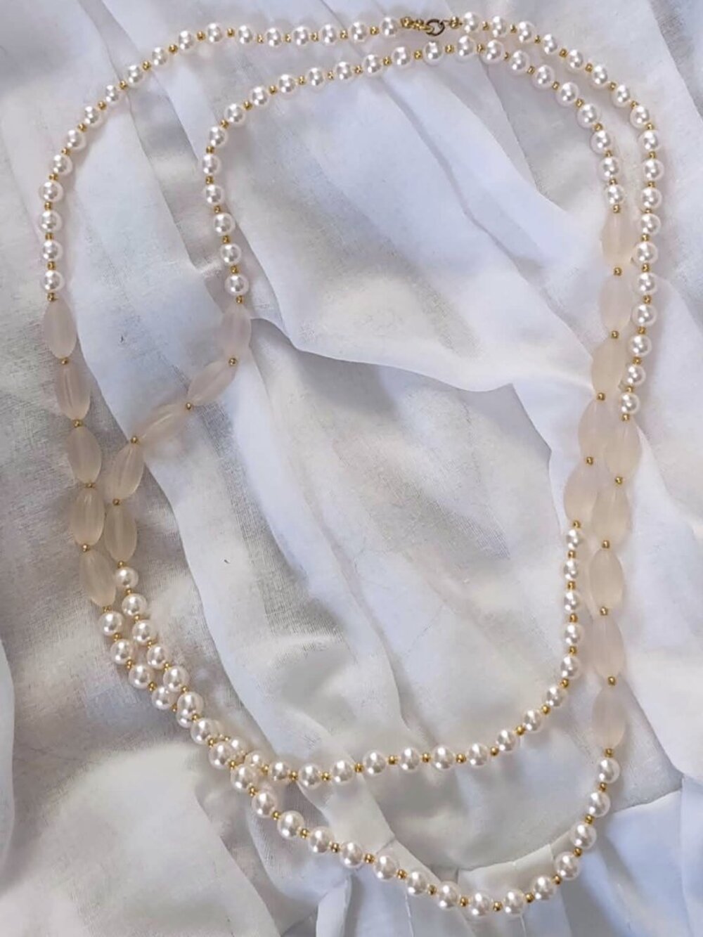 Pearl & Pink Neclace
